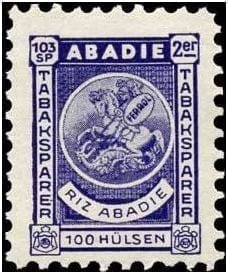 Рекламна поштова марка Abadie