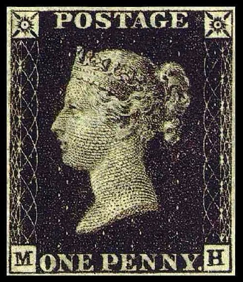 Британський «чорний пенні» з портретом королеви Вікторії