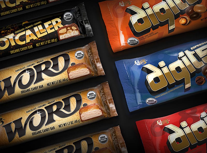 Компания Pearlfisher разработала дизайн сладостей для Legit Organics