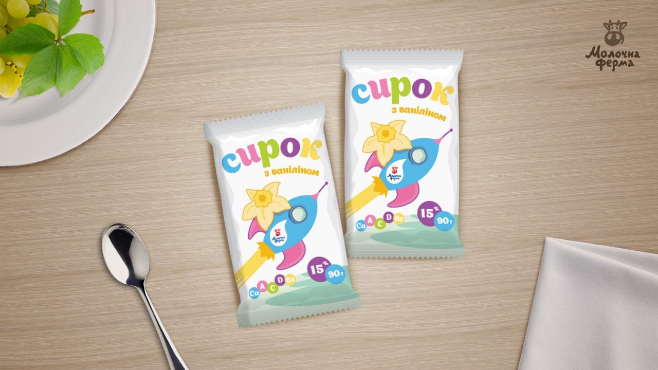 Дизайн упаковки детских сырков, который бережет нервы родителей