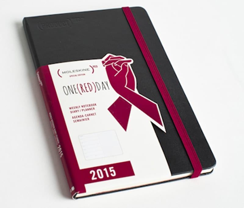 Moleskine становится красным