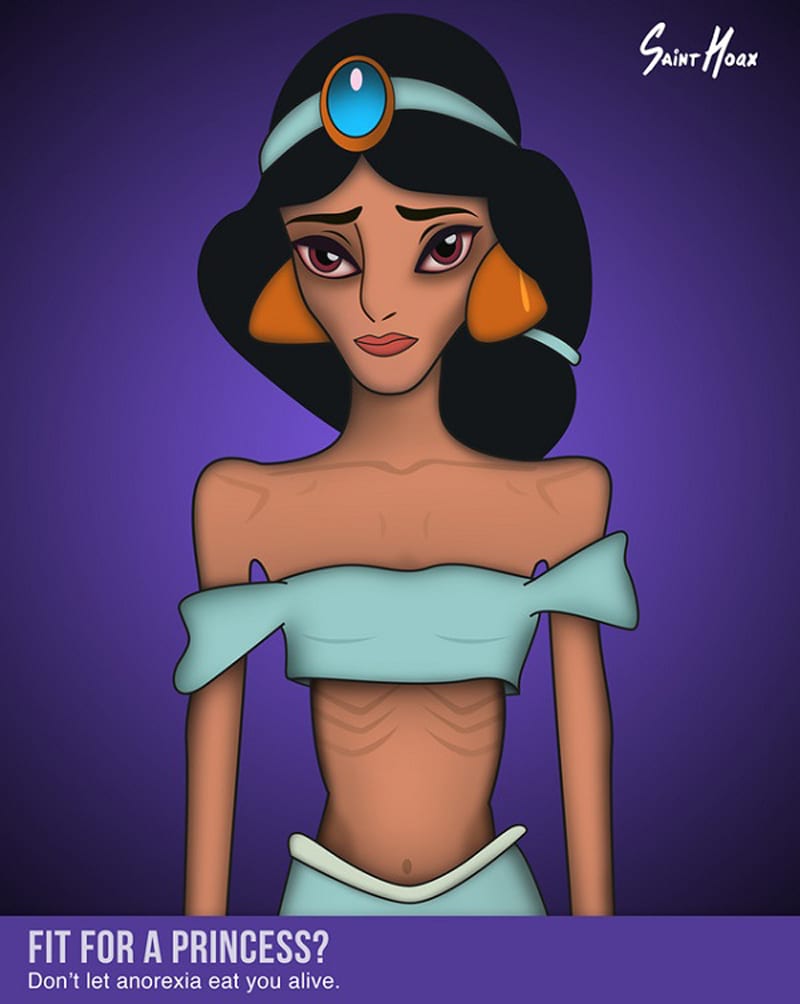 Диснеевские герои против анорексии