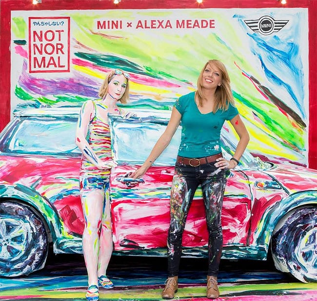 Настоящий Mini Copper превратился в картину