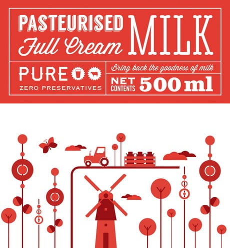 Чистый продукт, отраженный в дизайне