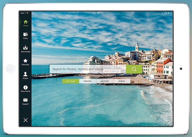 Фотобанк Depositphotos выпустил мобильное приложение под iOS