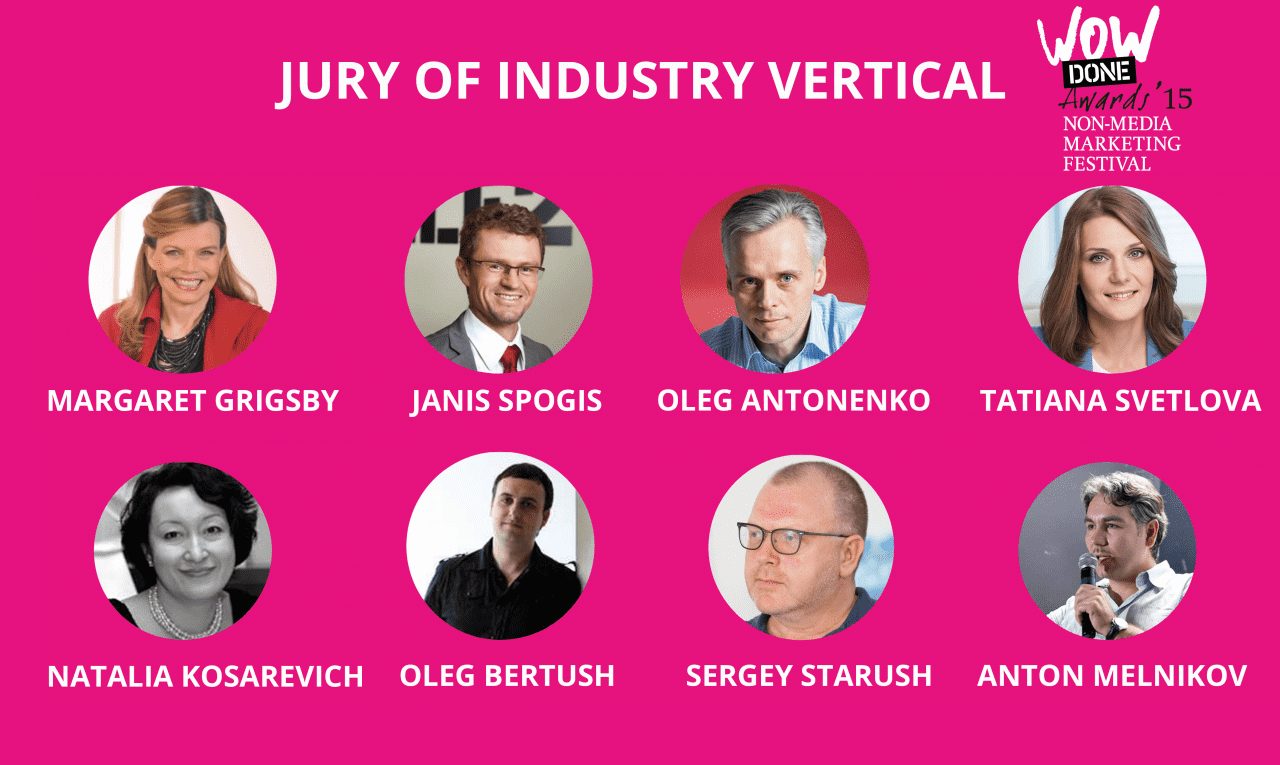 Жюри индустриальной вертикали фестиваля WOW DONE AWARDS