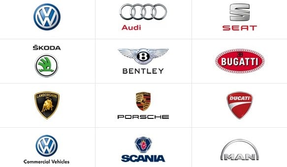 Четыре холдинга Volkswagen Group