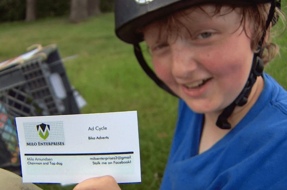 Юное рекламное дарование