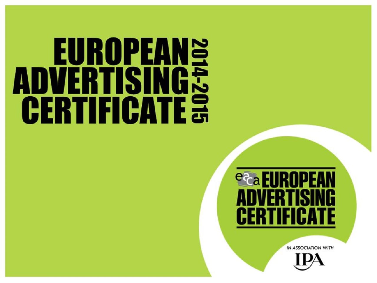 European Advertising Certificate: старт обучения на получение международного сертификата