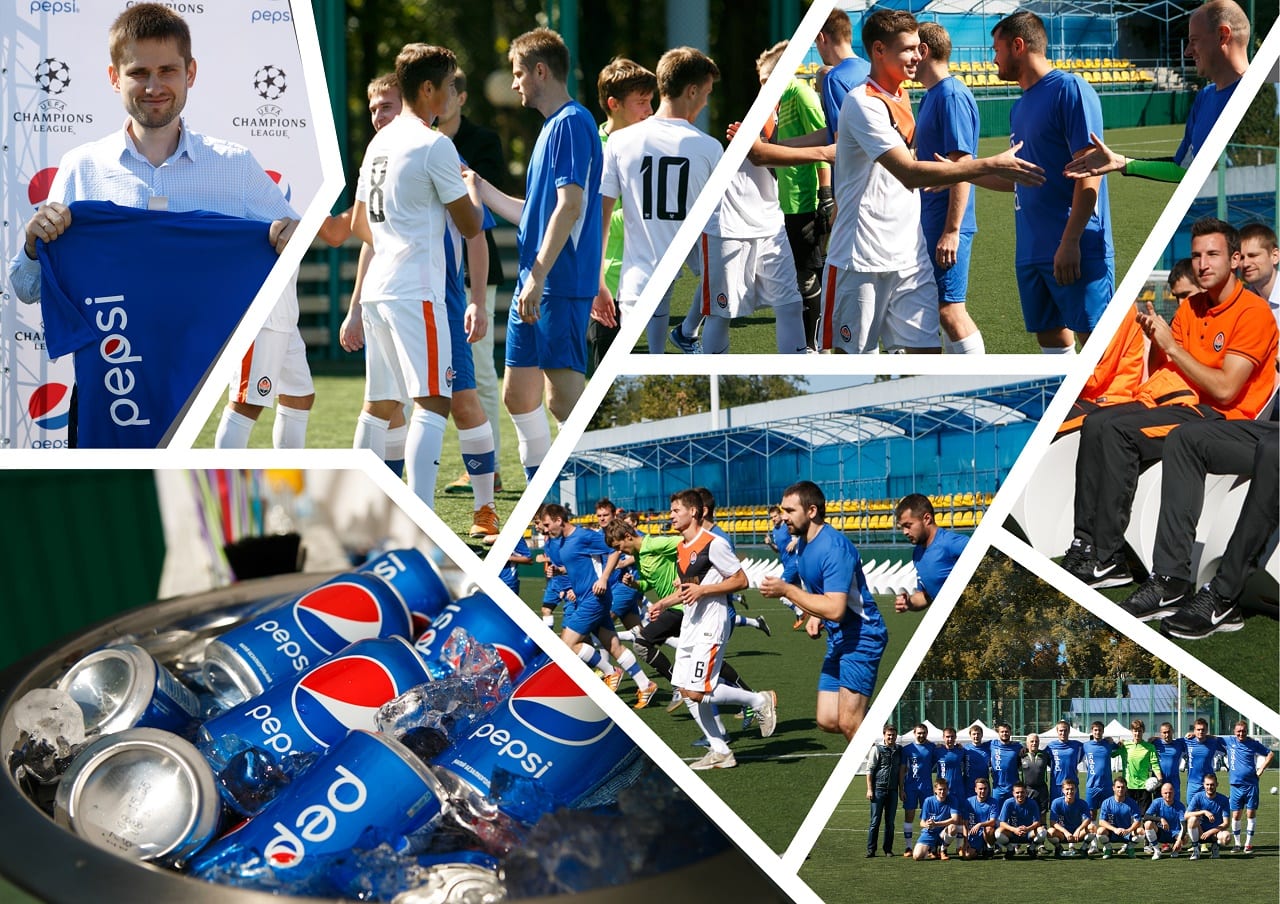 Pepsi играет с журналистами. В футбол