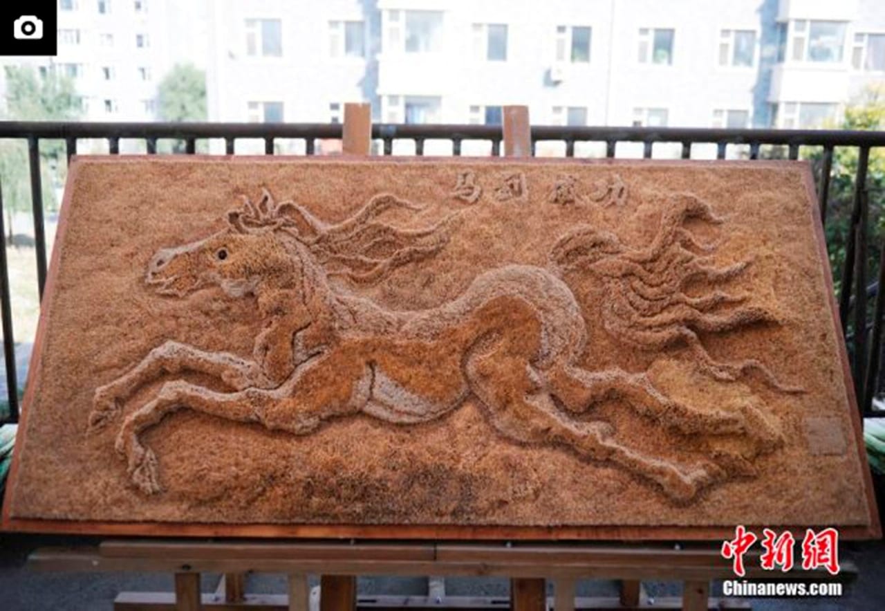 Арт-объект из зубочисток