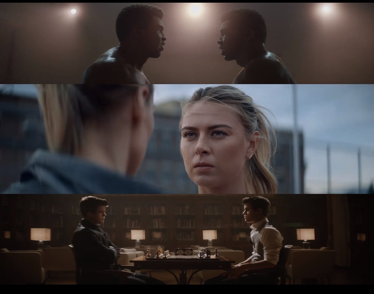 Шарапова vs Али vs Карлсен в новой рекламе Porsche