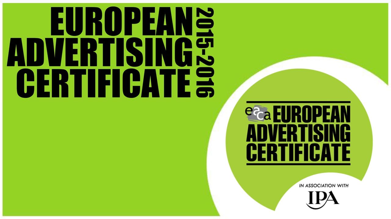 European Advertising Certificate 2016: новый набор