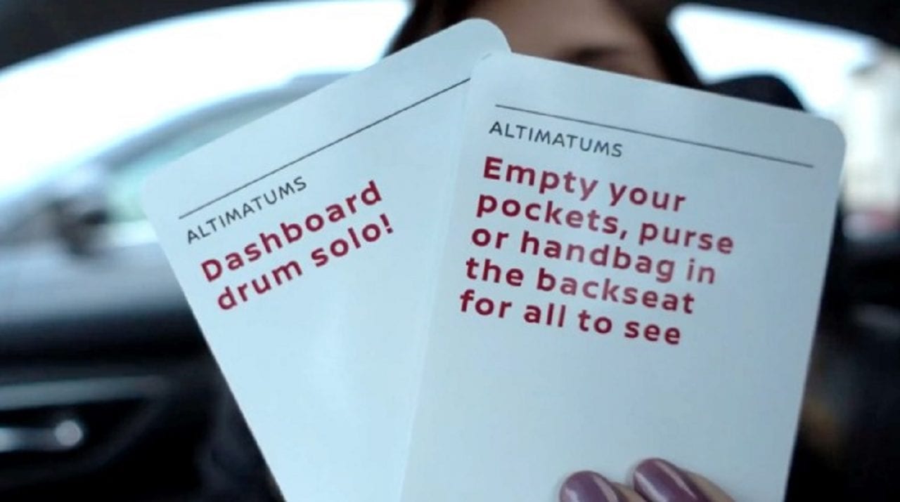 Игра в карты по-автомобильному (ВИДЕО)