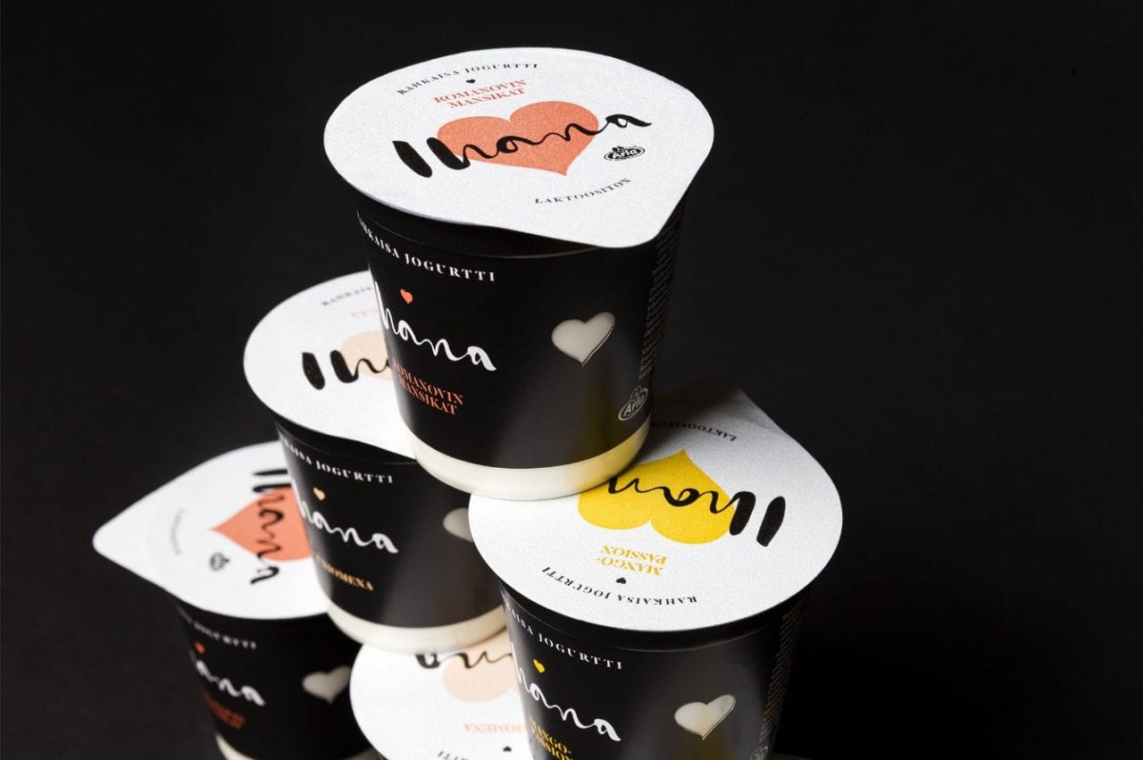 Ненавязчивый дизайн для мягкого йогурта