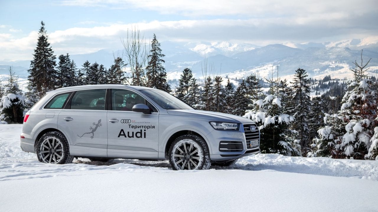 Audi Q7 покоряет Буковель (ВИДЕО)