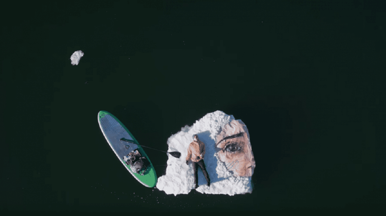 Лицо на льдине (ВИДЕО)