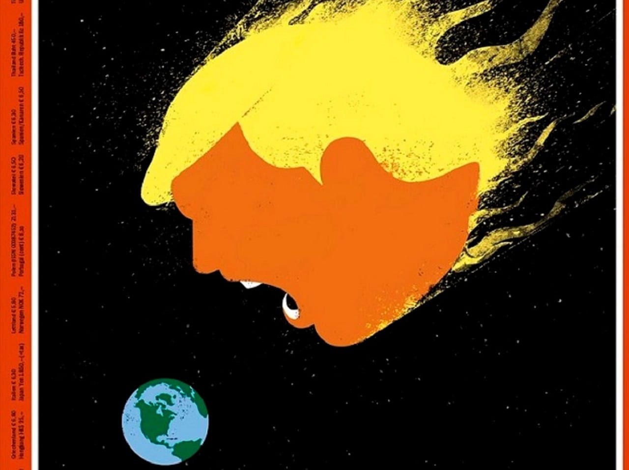 Карикатура на Трампа признана лучшей журнальной обложкой года