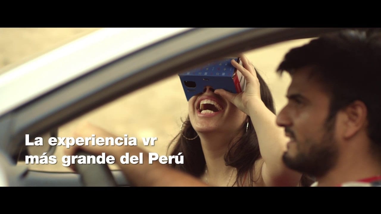 В Перу с помощью виртуальной реальности устроили автобан с сюрпризами (ВИДЕО)