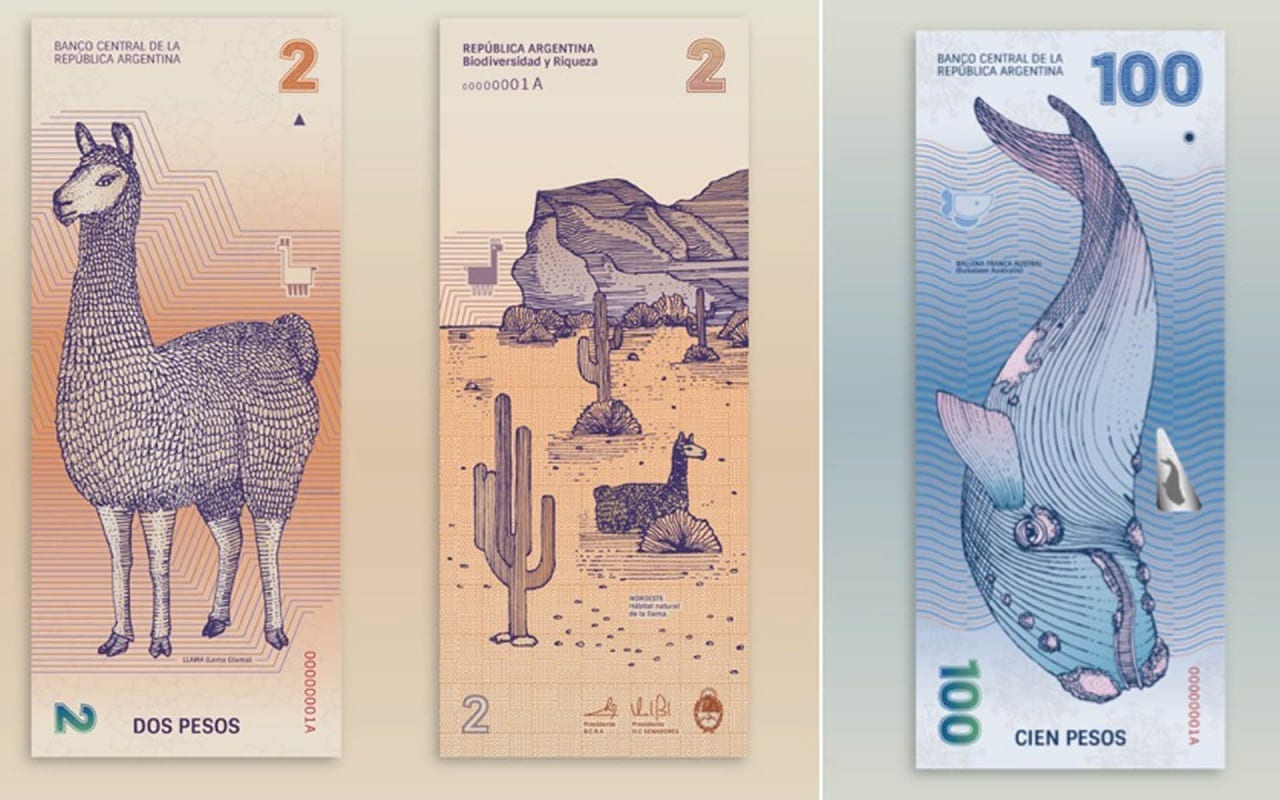 Революционно-экологический дизайн аргентинских банкнот