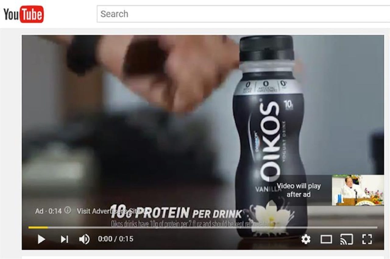 Реклама в прероллах раздражает меньше всего