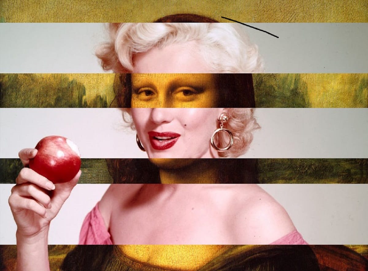 Мэрилин Монро и Мона Лиза в одном лице.  Часть 2.