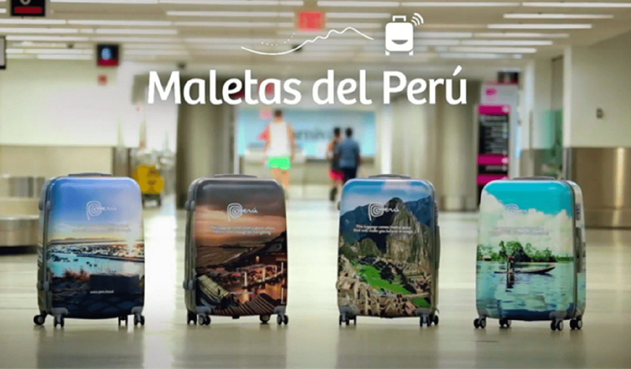 В Перу придумали чемоданы-рекламоносители (ВИДЕО)