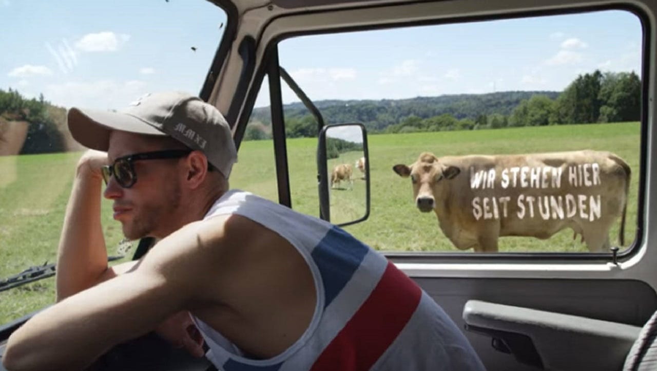 В Германии автовладельцев призывают не быть коровами (ВИДЕО)