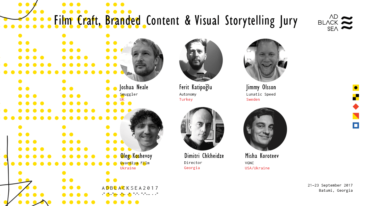 Ad Black Sea 2017 анонсирует команду жюри Film Craft, Branded Content & Visual Storytelling