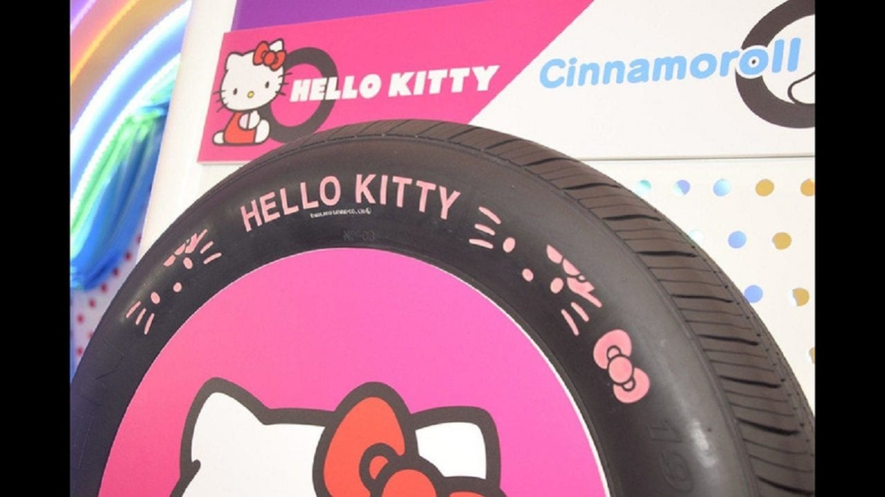 Японская кошечка садится на колеса