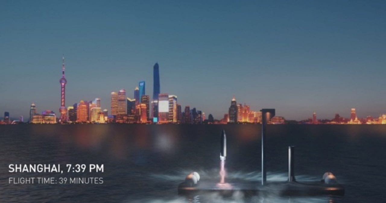 Илон Маск показал проект нового космического корабля для колонизации Марса