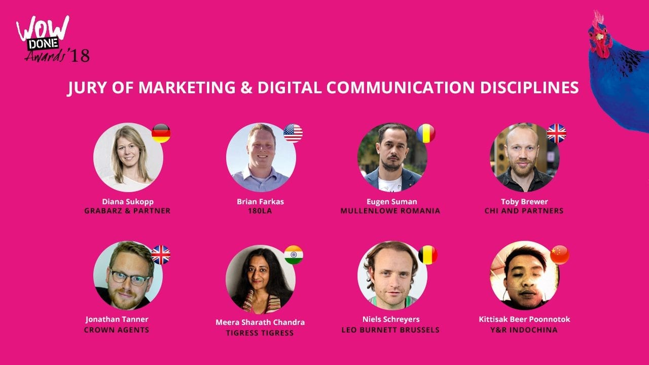 Команда міжнародного журі WOW DONE AWARDS 2018