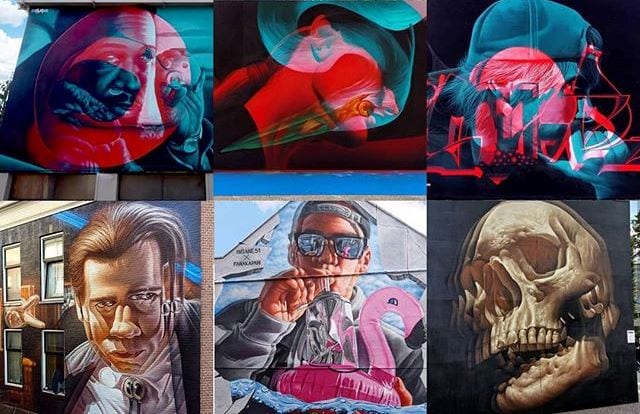 Культовые персонажи кино в 3D граффити. Часть 1.