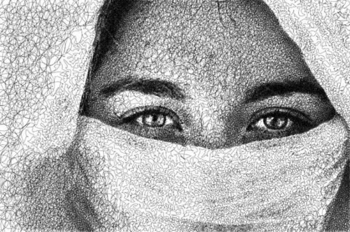 Портрет одной линией. Часть 1.