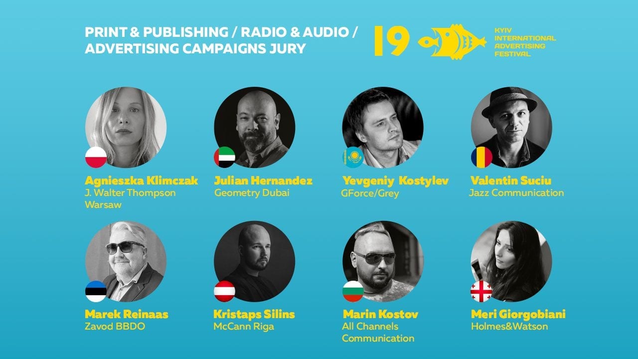 КМФР представляє команду журі конкурсів Print & Publishing, Radio & Audio та Advertising Campaigns 19-ого КМФР