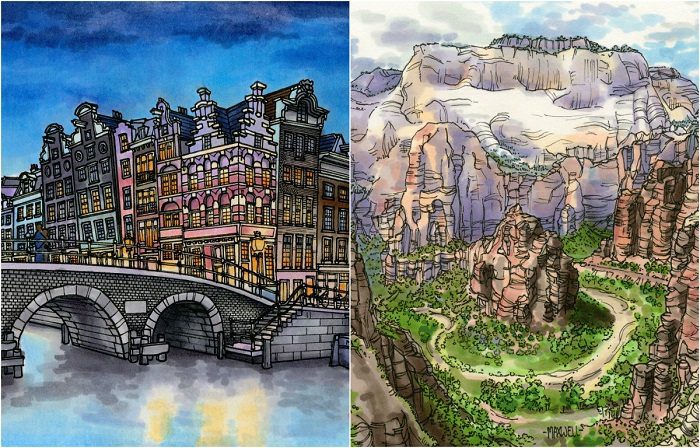 Столицы Европы и не только в стильных зарисовках. Часть 1.