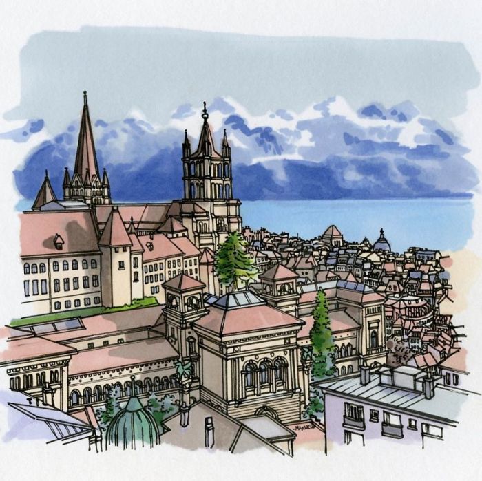 Столицы Европы и не только в стильных зарисовках. Часть 2.