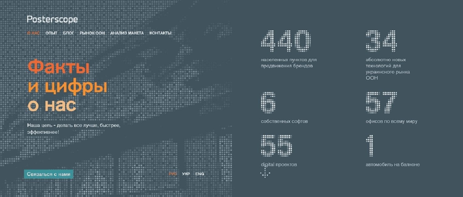 Posterscope Ukraine запустил сайт с функцией оценки рекламных кампаний