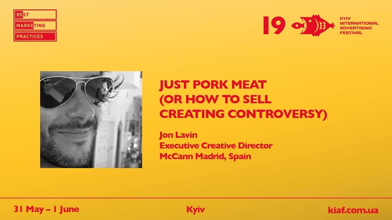 Виконавчий креативний директор McCann Madrid на конференції Best Marketing Practices