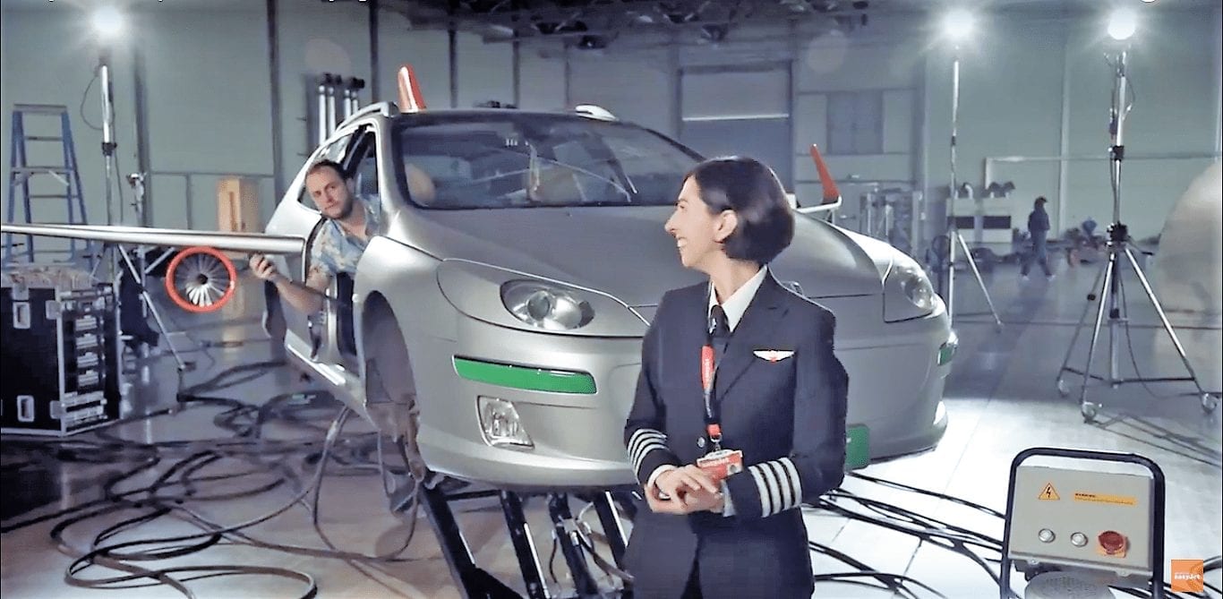 Easyjet и Eurocar представили летающий автомобиль