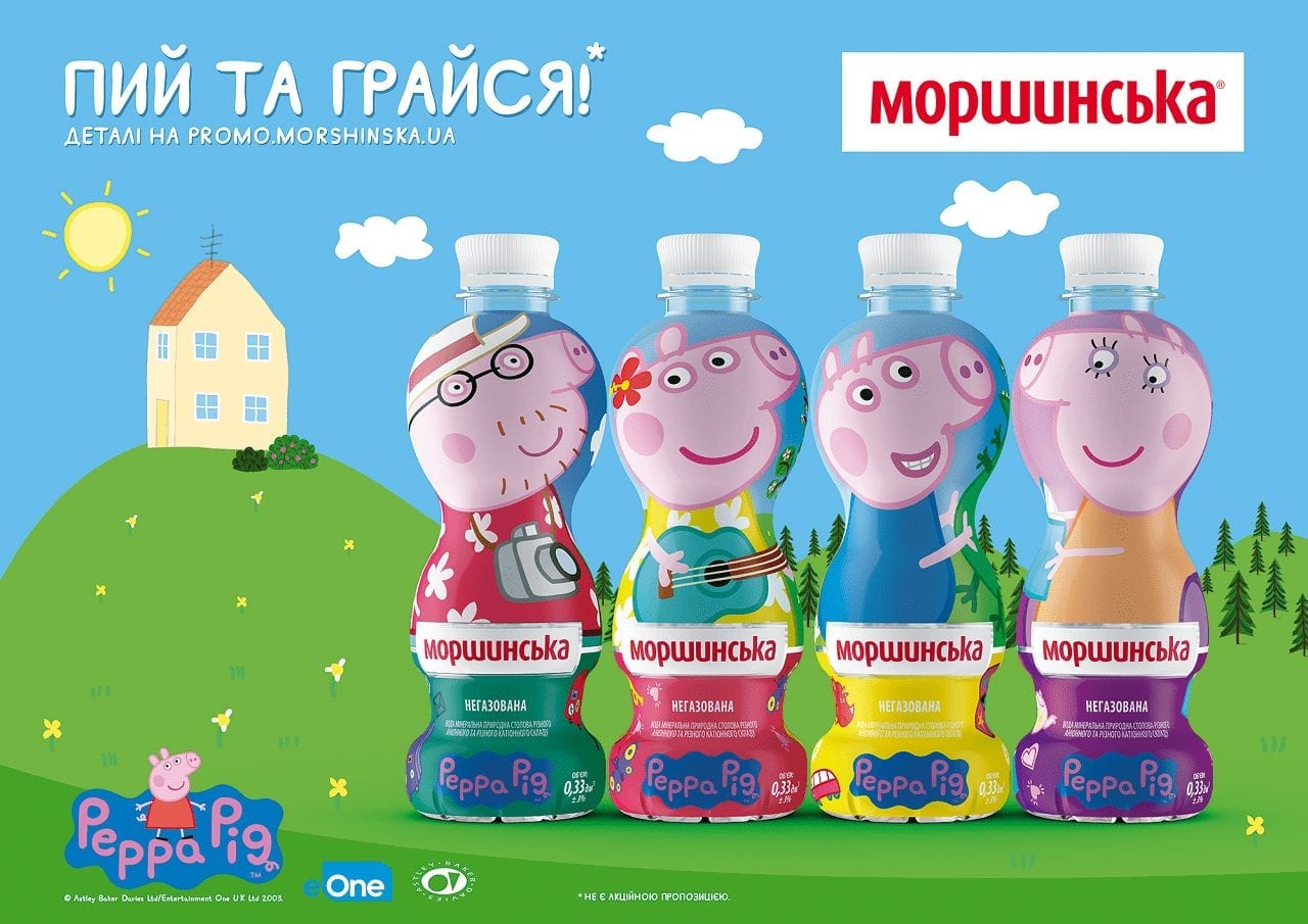 «Пей и играйся!» вместе со свинкой Пеппой и ее семьей