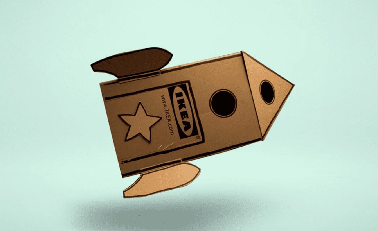 На Cannes Lions Ikea показывает практическое применение для своих картонных коробок