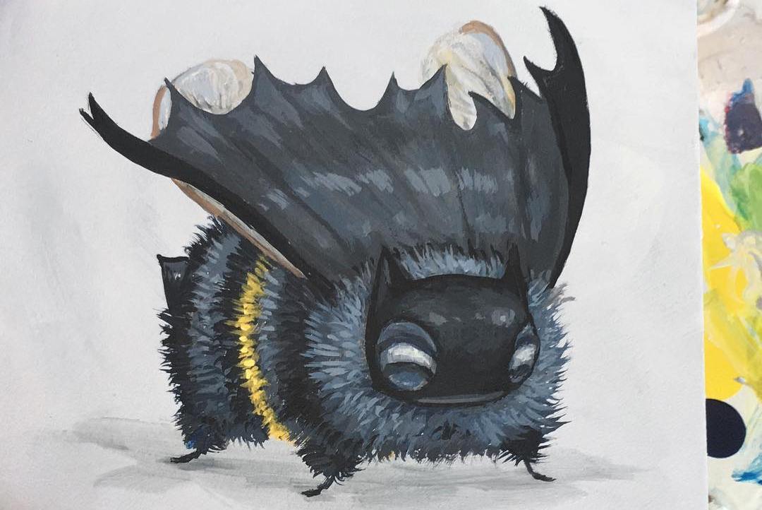 Бэтмен и Дэдпул уже не те: канадка изображает известных персонажей в виде пчел