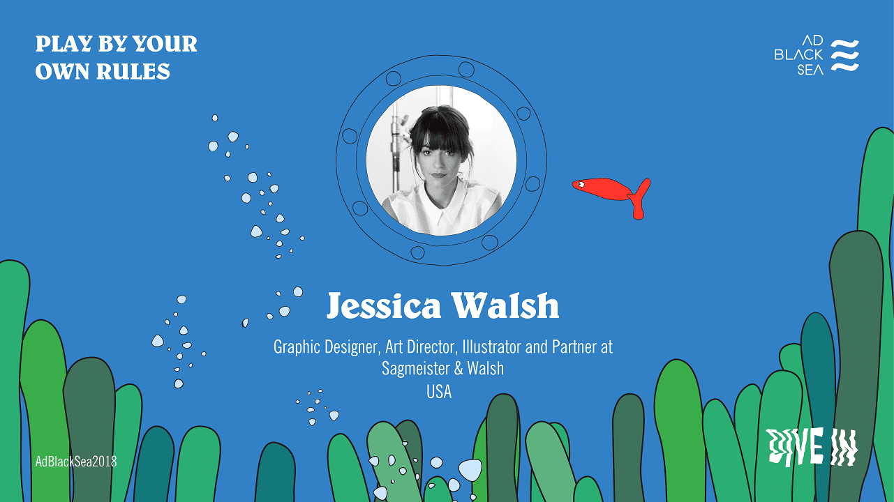 Jessica Walsh із Sagmeister & Walsh на Ad Black Sea 2018