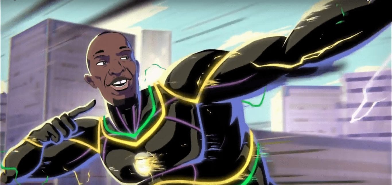 Усейн Болт предстал в образе супергероя в рекламе Virgin Media