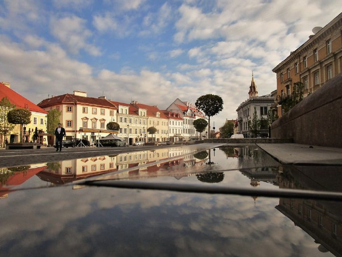 Вильнюс под дождем в объективе литовского фотографа