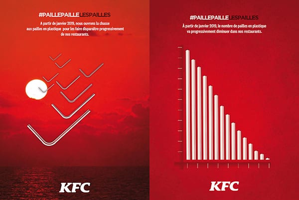 KFC запретит пластиковые трубочки в заведениях во Франции