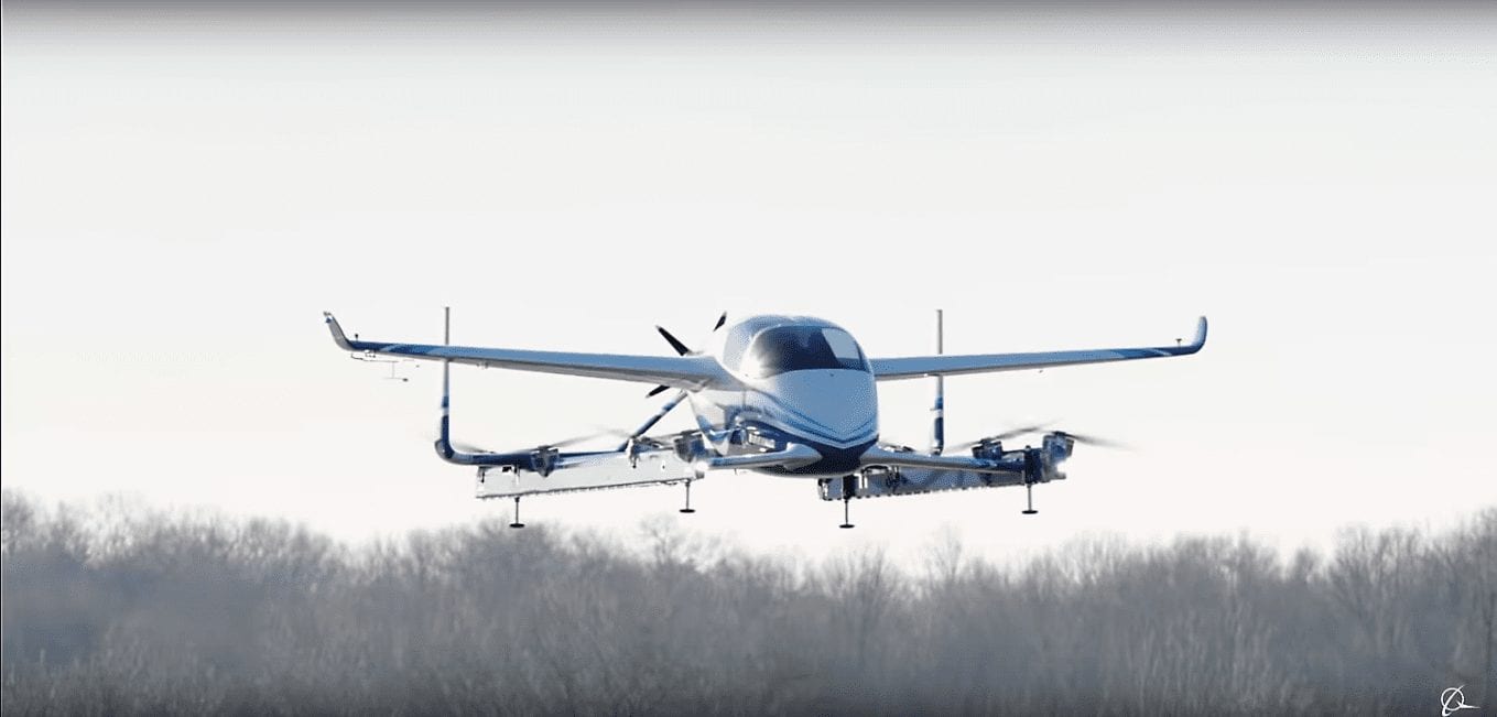 В США испытали быстрое электрическое аэротакси