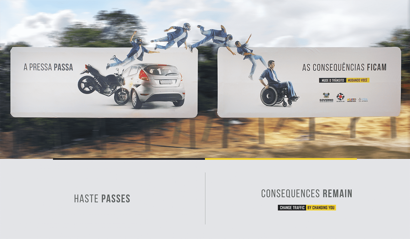 Наружная реклама показала, что ожидает спешащих байкеров