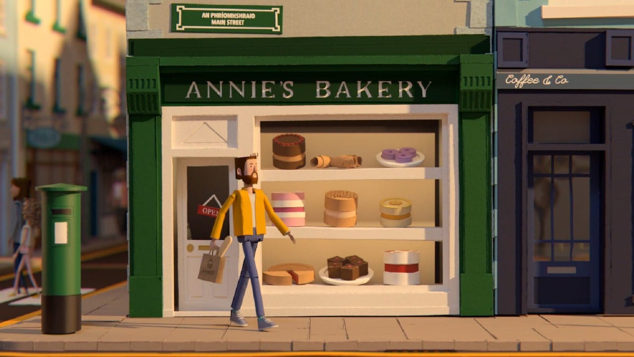 Бумажная Ирландия в суперкрафтовом ролике газовой компании